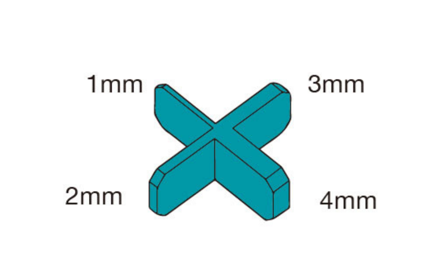 BIHUI Fliesenkreuze “4 in1”
